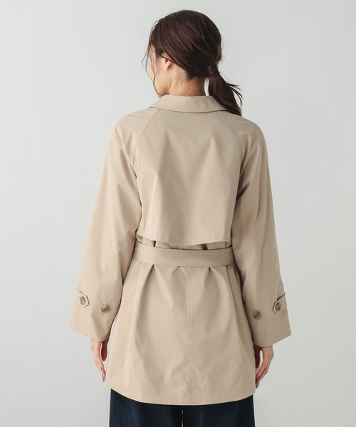 GLOBAL WORK（グローバルワーク）の「防風襟2WAYトレンチコート/601272（トレンチコート・レディース・グレイッシュベージュ/ベージュ/ネイビー・SMALL/MEDIUM/LARGE）」の20枚目の写真