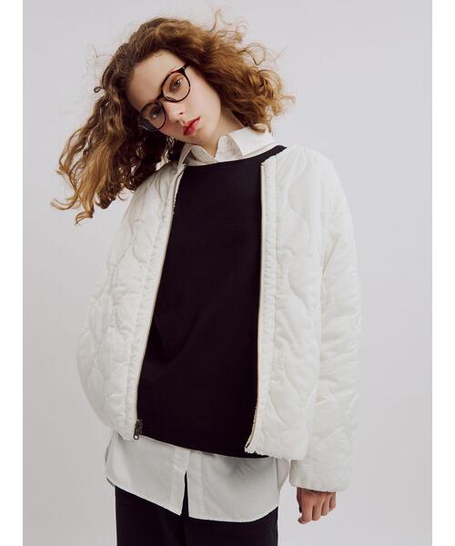 Lugnoncure（ルノンキュール）の「リバーシブルボアブルゾン（ブルゾン・レディース・オフホワイト/チャコールグレー/ベージュ/モカ・M/L）」の5枚目の写真