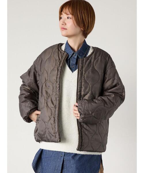 Lugnoncure（ルノンキュール）の「リバーシブルボアブルゾン（ブルゾン・レディース・オフホワイト/チャコールグレー/ベージュ/モカ・M/L）」の16枚目の写真