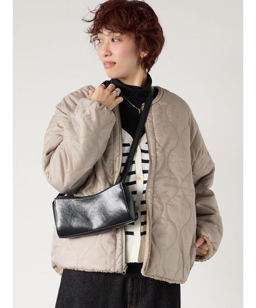 Lugnoncure（ルノンキュール）の「リバーシブルボアブルゾン（ブルゾン・レディース・オフホワイト/チャコールグレー/ベージュ/モカ・M/L）」の21枚目の写真