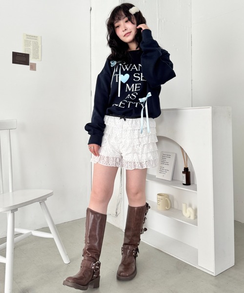 セール】フリフリレースショートパンツ（その他パンツ）｜SOLLON