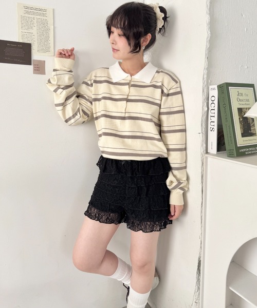 セール】フリフリレースショートパンツ（その他パンツ）｜SOLLON