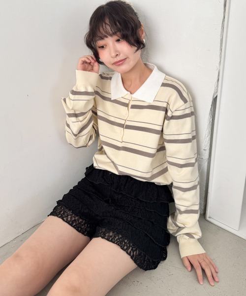 SOLLON.(ソルロン)の「フリフリレースショートパンツ(その他パンツ・レディース・ブラック/ホワイト・FREE)」の19枚目の写真