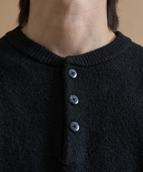 ヘンリーネックルーズニット（ニット/セーター）｜epnok（エプノック