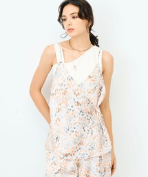 NOLLEY’S Sophi | ウォッシャブルブラープリントキャミブラウス(キャミソール)