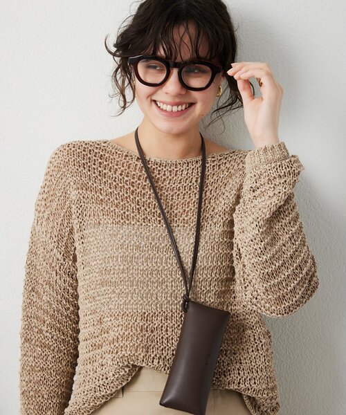 THE PAUSE（ザ ポーズ）の「【THE PAUSE】太縁メガネ（メガネ・レディース・ブラウン・FREE）」の7枚目の写真