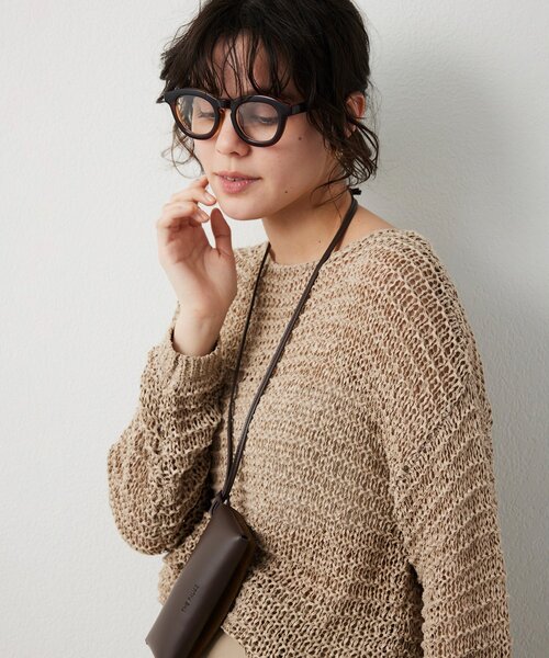 THE PAUSE（ザ ポーズ）の「【THE PAUSE】太縁メガネ（メガネ・レディース・ブラウン・FREE）」の8枚目の写真