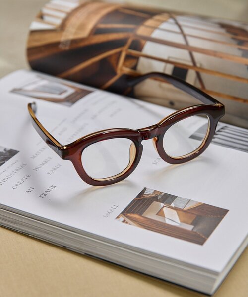 THE PAUSE（ザ ポーズ）の「【THE PAUSE】太縁メガネ（メガネ・レディース・ブラウン・FREE）」の11枚目の写真