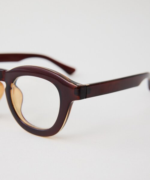 THE PAUSE（ザ ポーズ）の「【THE PAUSE】太縁メガネ（メガネ・レディース・ブラウン・FREE）」の16枚目の写真