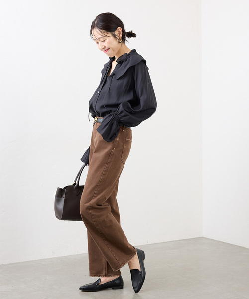 LE TALON(ルタロン)の「《追加》スクエアステッチソフトローファー(バレエシューズ・レディース・ブラック系その他・24.5cm/24cm/23.5cm/26cm/25.5cm/25cm/23cm/22cm/21.5/22.5cm)」の3枚目の写真