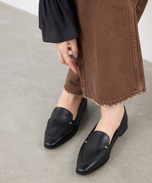 LE TALON(ルタロン)の「《追加》スクエアステッチソフトローファー(バレエシューズ・レディース・ブラック系その他・24.5cm/24cm/23.5cm/26cm/25.5cm/25cm/23cm/22cm/21.5/22.5cm)」の6枚目の写真