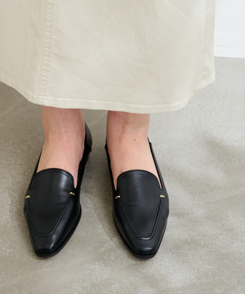 LE TALON（ルタロン）の「《追加》スクエアステッチソフトローファー（バレエシューズ・レディース・ブラック系その他・24.5cm/24cm/23.5cm/26cm/25.5cm/25cm/23cm/22cm/21.5）」の4枚目の写真