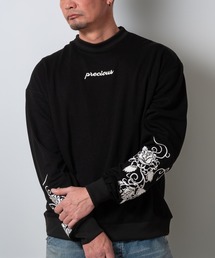 BAYBLO | (SA) 裏起毛 刺繍 ロゴ 長袖 トレーナー(スウェット)