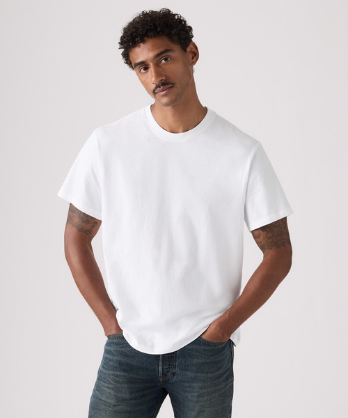 Levi's(リーバイス)の「Levi's/リーバイス エッセンシャルTシャツ(Tシャツ/カットソー・メンズ・ホワイト・XL/L/M/S)」の1枚目の写真