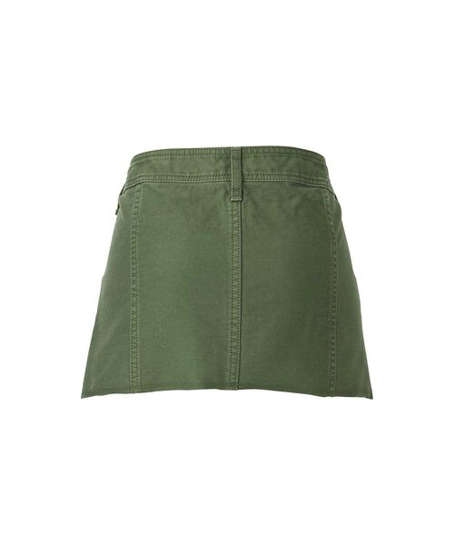 HYSTERIC GLAMOUR(ヒステリックグラマー)の「NOISE PATCH ミリタリーローライズミニスカート(スカート・レディース・ブラック/カーキ/カーキ系・SMALL/MEDIUM/X-SMALL)」の4枚目の写真