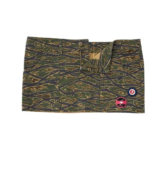 HYSTERIC GLAMOUR(ヒステリックグラマー)の「NOISE PATCH ミリタリーローライズミニスカート(スカート・レディース・ブラック/カーキ/カーキ系・SMALL/MEDIUM/X-SMALL)」の10枚目の写真