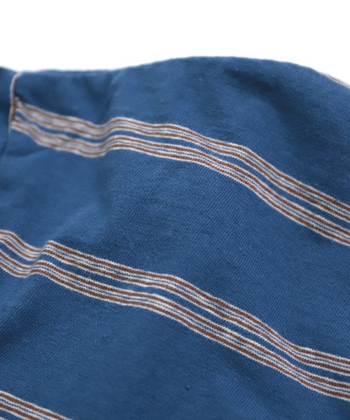 prit（プリット）の「[prit] リサイクルムラ糸天竺レトロボーダー クルーネックルーズTシャツ（Tシャツ/カットソー・レディース・ブルー系その他/ホワイト系その他・FREE）」の6枚目の写真