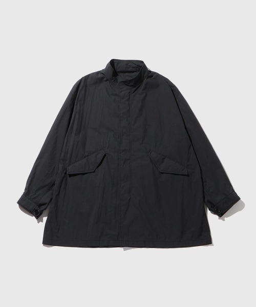 ADAM ET ROPE'（アダムエロペ）の「ナイロンタッサー ショートモッズコート（モッズコート・メンズ・グレー/ブラック・M/L）」の2枚目の写真