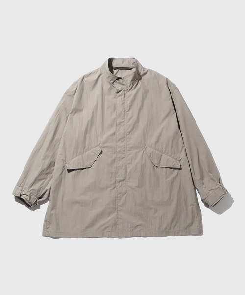 ADAM ET ROPE'（アダムエロペ）の「ナイロンタッサー ショートモッズコート / ロングシーズン着用可能（モッズコート・メンズ・グレー/ブラック・M/L）」の17枚目の写真