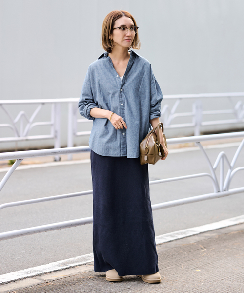 FRAMeWORK(フレームワーク)の「≪追加≫ダンガリーシャツ(シャツ/ブラウス・レディース・エメラルドブルー・FREE)」の12枚目の写真