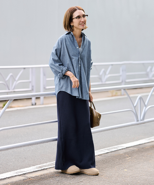 FRAMeWORK(フレームワーク)の「≪追加≫ダンガリーシャツ(シャツ/ブラウス・レディース・エメラルドブルー・FREE)」の14枚目の写真