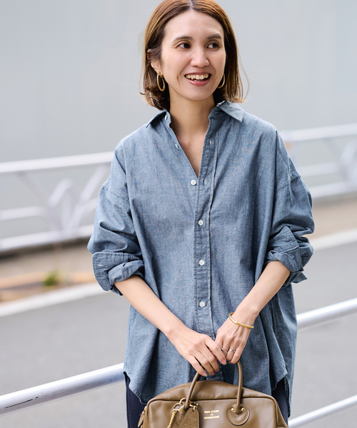 FRAMeWORK(フレームワーク)の「≪追加≫ダンガリーシャツ(シャツ/ブラウス・レディース・エメラルドブルー・FREE)」の16枚目の写真