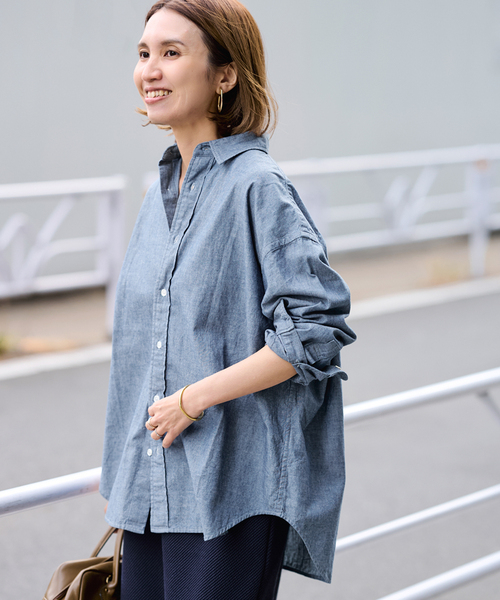 FRAMeWORK(フレームワーク)の「≪追加≫ダンガリーシャツ(シャツ/ブラウス・レディース・エメラルドブルー・FREE)」の17枚目の写真