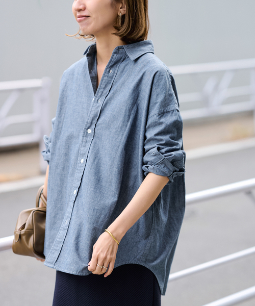 FRAMeWORK(フレームワーク)の「≪追加≫ダンガリーシャツ(シャツ/ブラウス・レディース・エメラルドブルー・FREE)」の18枚目の写真