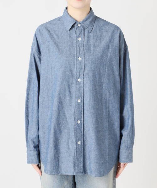 FRAMeWORK(フレームワーク)の「≪追加≫ダンガリーシャツ(シャツ/ブラウス・レディース・エメラルドブルー・FREE)」の8枚目の写真