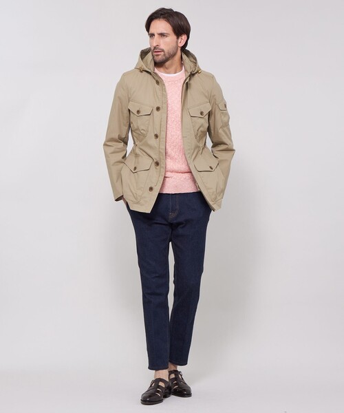 MACKINTOSH LONDON(マッキントッシュ ロンドン)の「【LEON掲載】ウールコットンバスケットクルーネックニット(ニット/セーター・メンズ・ライトブルー/ピンク/ライトグレー・L/M)」の6枚目の写真