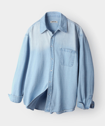 INDUST（インダスト）の「バイオウォッシングスナップデニムシャツ_薄い青（シャツ/ブラウス）」