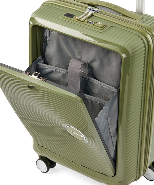 AMERICAN TOURISTER(アメリカンツーリスター)の「アメリカンツーリスター CURIO スピナー55/20 T フロントオープン カーキ(スーツケース/キャリーバッグ・レディース・カーキ・S)」の7枚目の写真