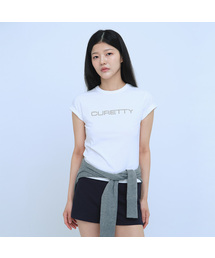 CURETTY（キュリティ）の「C LOGO CONVEX T-SHIRT_WHITE（Tシャツ/カットソー）」
