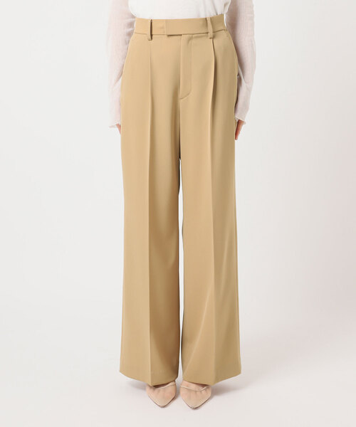 plage(プラージュ)の「beautiful tuck パンツ(スラックス・レディース・ベージュ/ブラック・36/38/34)」の13枚目の写真