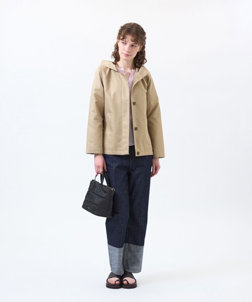 MACKINTOSH PHILOSOPHY（ﾏｯｷﾝﾄｯｼｭ ﾌｨﾛｿﾌｨｰ）の「【WEB&一部店舗限定】【CLUNY（クルニー）】ダブルクロス製（ブルゾン・レディース・ベージュ/ダークネイビー・38/36）」の11枚目の写真