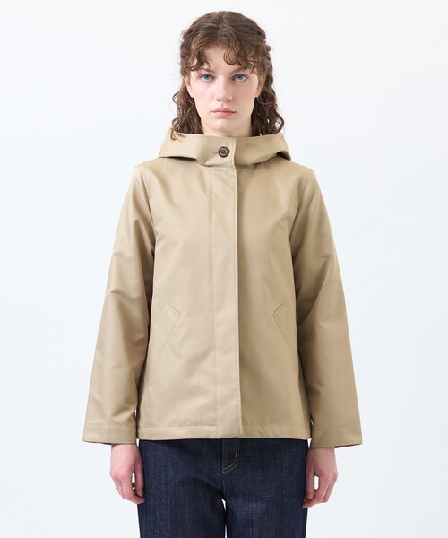 MACKINTOSH PHILOSOPHY（ﾏｯｷﾝﾄｯｼｭ ﾌｨﾛｿﾌｨｰ）の「【WEB&一部店舗限定】【CLUNY（クルニー）】ダブルクロス製（ブルゾン・レディース・ベージュ/ダークネイビー・38/36）」の10枚目の写真