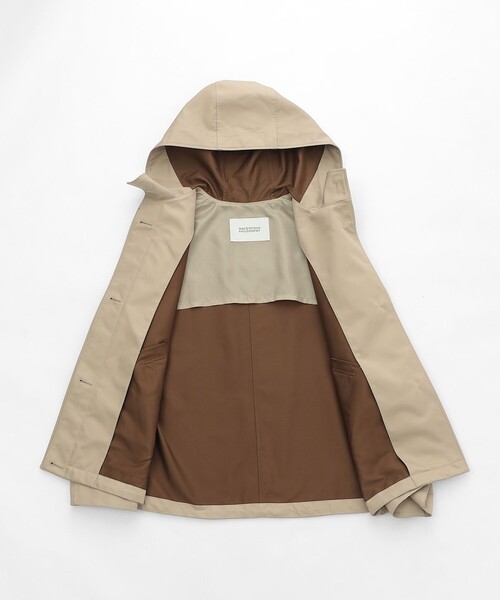 MACKINTOSH PHILOSOPHY（ﾏｯｷﾝﾄｯｼｭ ﾌｨﾛｿﾌｨｰ）の「【WEB&一部店舗限定】【CLUNY（クルニー）】ダブルクロス製（ブルゾン・レディース・ベージュ/ダークネイビー・38/36）」の5枚目の写真