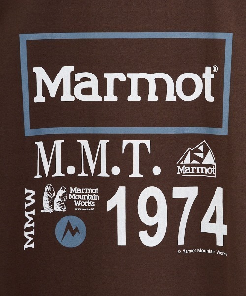 MARMOT（マーモット）の「[Marmot/マーモット] 別注 ドローコード付き ヒストリーロゴ バックプリントTシャツ（Tシャツ/カットソー・レディース・ホワイト/ダークブラウン/ブラック・S/M/L/XL）」の4枚目の写真