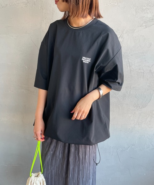 MARMOT（マーモット）の「[Marmot/マーモット] 別注 ドローコード付き ヒストリーロゴ バックプリントTシャツ（Tシャツ/カットソー・レディース・ホワイト/ダークブラウン/ブラック・S/M/L/XL）」の20枚目の写真