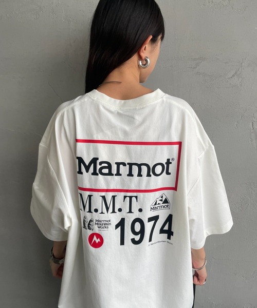 MARMOT（マーモット）の「[Marmot/マーモット] 別注 ドローコード付き ヒストリーロゴ バックプリントTシャツ（Tシャツ/カットソー・レディース・ホワイト/ダークブラウン/ブラック・S/M/L/XL）」の18枚目の写真
