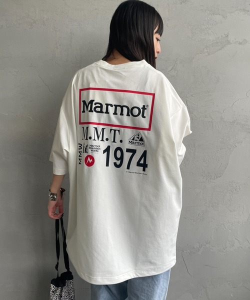 MARMOT（マーモット）の「[Marmot/マーモット] 別注 ドローコード付き ヒストリーロゴ バックプリントTシャツ（Tシャツ/カットソー・レディース・ホワイト/ダークブラウン/ブラック・S/M/L/XL）」の13枚目の写真