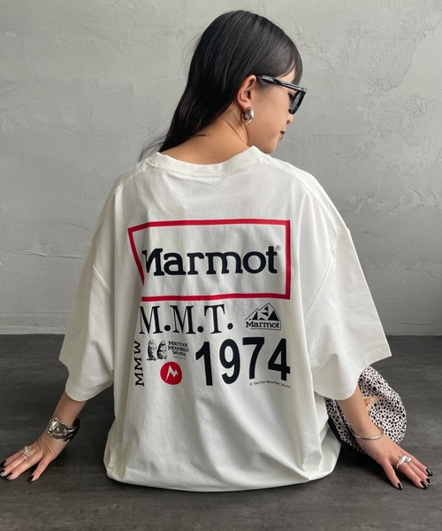 MARMOT（マーモット）の「[Marmot/マーモット] 別注 ドローコード付き ヒストリーロゴ バックプリントTシャツ（Tシャツ/カットソー・レディース・ホワイト/ダークブラウン/ブラック・S/M/L/XL）」の8枚目の写真