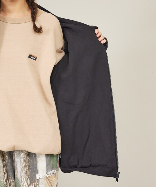 Russell Athletic(ラッセルアスレティック)の「【BerBerjin × RUSSELL ATHLETIC / ベルベルジン × ラッセル アスレティック】Pro Cotton Double Face Zip Hoodie / 別注 プロコットン(パーカー・メンズ・ブラック/ネイビー・M/L/S/XL)」の18枚目の写真