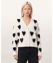 SCATTER HEART CARDIGAN | SCATTER  ハード カーディガン