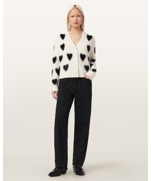 ALLSAINTS(オールセインツ)の「SCATTER HEART CARDIGAN | SCATTER ハード カーディガン(カーディガン/ボレロ・レディース・ホワイト系その他・XS/S/M/L)」の5枚目の写真