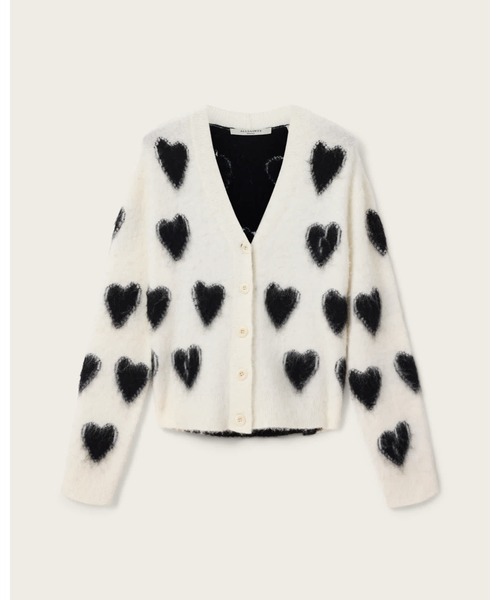 ALLSAINTS(オールセインツ)の「SCATTER HEART CARDIGAN | SCATTER ハード カーディガン(カーディガン/ボレロ・レディース・ホワイト系その他・XS/S/M/L)」の7枚目の写真