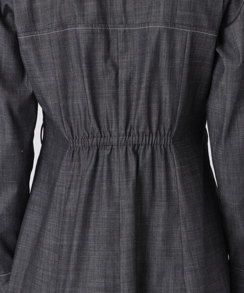 BLUE LABEL CRESTBRIDGE(ブルーレーベルクレストブリッジ)の「ライトスラブシャンブレーシャツドレス(ワンピース・レディース・ダークネイビー・40/36/38)」の3枚目の写真