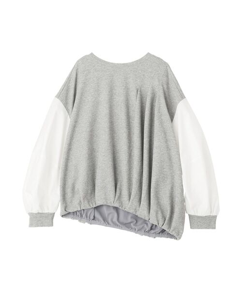 Editt by YECCA VECCA（エディットバイイェッカヴェッカ）の「アシメバルーンプルオーバー（Tシャツ/カットソー・レディース・グレー/ネイビー・FREE）」の21枚目の写真