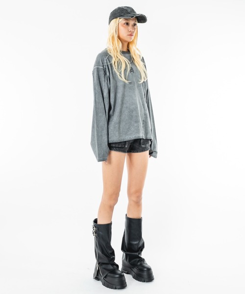 SHORT ROUND（ショートラウンド）の「SHORT ROUND/【26年春夏新作】コールドダイスウィッチングT(LS)（Tシャツ/カットソー・メンズ・グレー/ブラック系その他・MEDIUM/LARGE）」の21枚目の写真