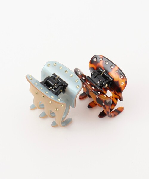 NOLLEY’S（ノーリーズ）の「NOLLEYS キラドットクリップ（ヘアゴム・レディース・ベージュ/ブラウン系その他・FREE）」の6枚目の写真